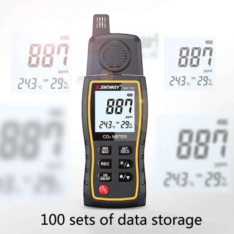 SNDWAY SW723 High-Precision Carbon Dioxide Detector Air Carbon Dioxide Concentration Monitor(SW723)