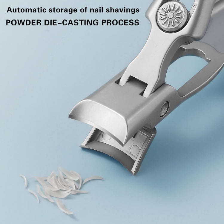 Stainless Steel Large Anti-Fly Splattering Nail Knife Large Opening Nail Cutting(Silver)