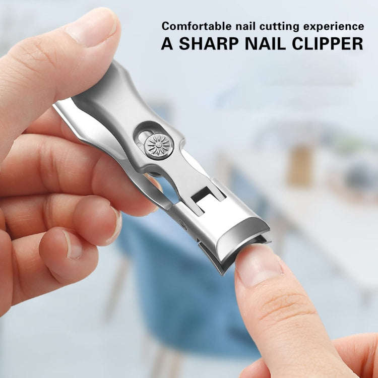 Stainless Steel Large Anti-Fly Splattering Nail Knife Large Opening Nail Cutting(Silver)