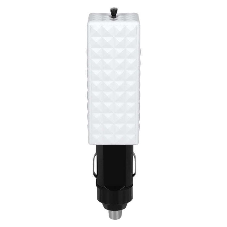 EP502 Car Cigarette Lighter Activated Carbon Brush Negative Ion Air Purifier(White)
