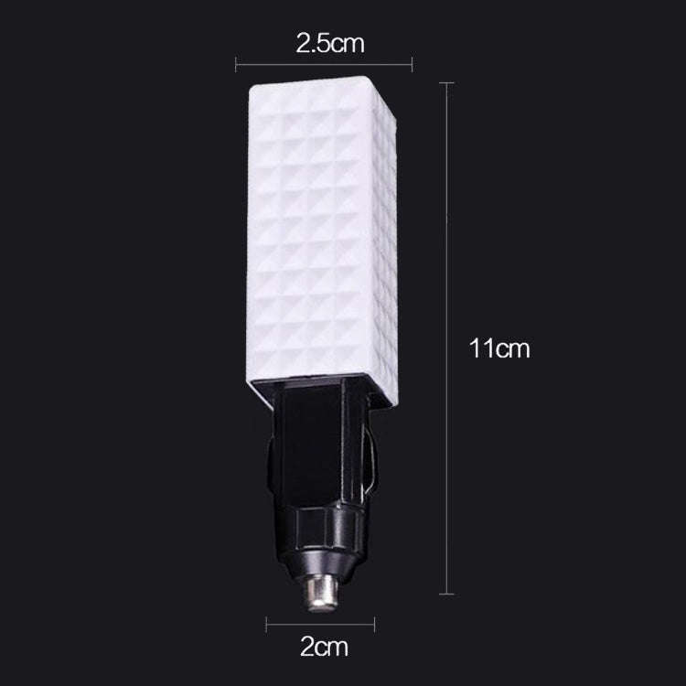 EP502 Car Cigarette Lighter Activated Carbon Brush Negative Ion Air Purifier(White)