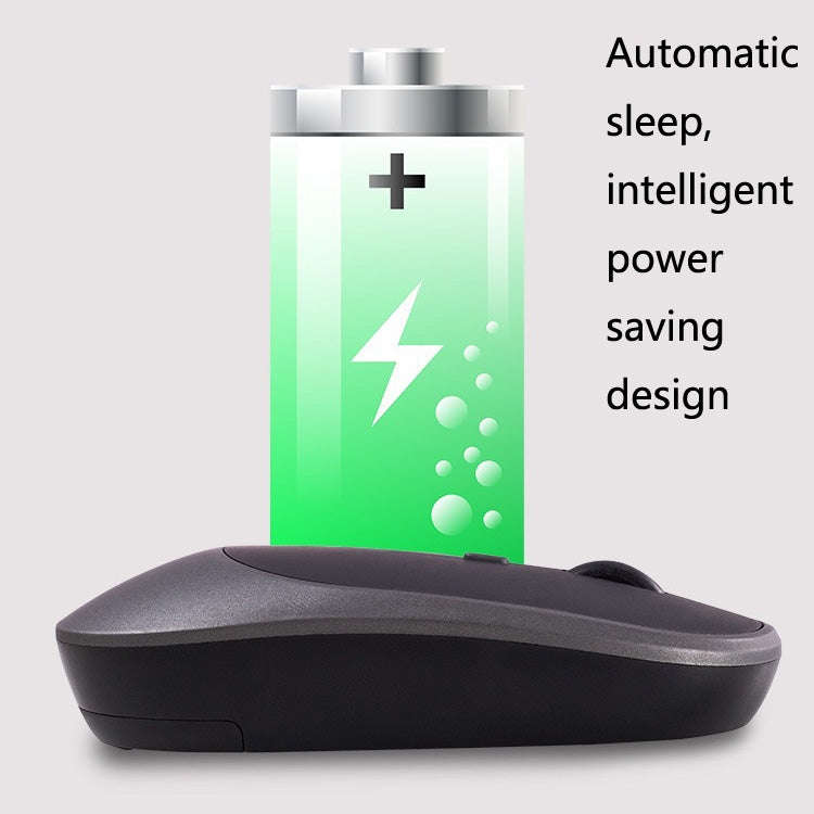 M030 4 Keys 1600DPI Laptop Office Mute Mouse, Style: Wireless (Black)
