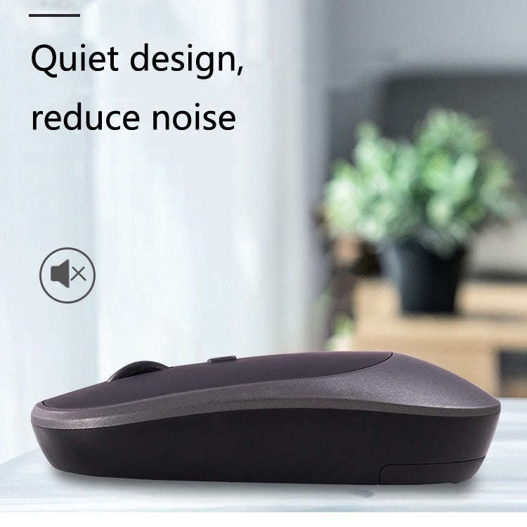 M030 4 Keys 1600DPI Laptop Office Mute Mouse, Style: Wireless (Black)