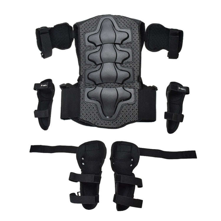 GHOST RACING Motorcycle Protective Gear Children Safety Riding Sport Vest + Knee Pads + Elbow Pad...