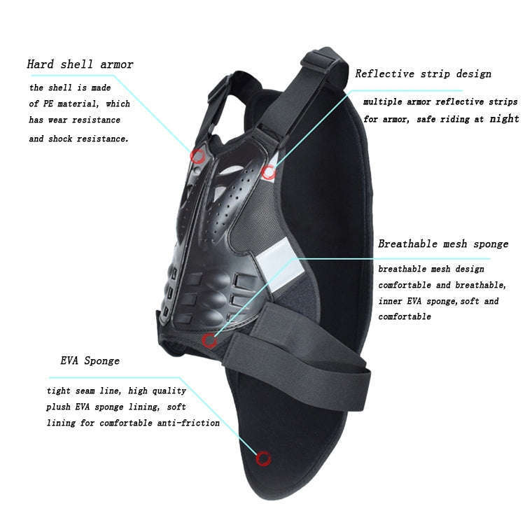 GHOST RACING GR-HJY08 Motorcycle Adult Protective Gear Anti-Fall Riding Clothes Hard Shell Protec...