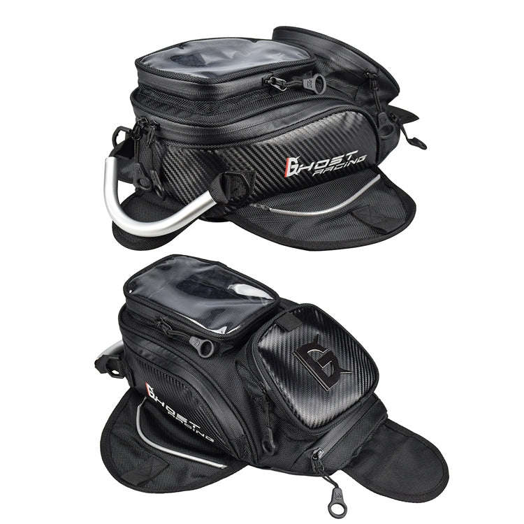 GHOST RACING GR-YXB08 Motorcycle Bag Touch Navigation Fuel Tank Package Dust Waist Bag(With Magne...