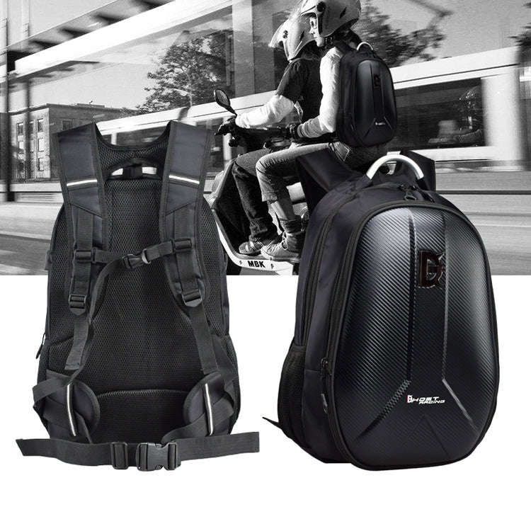 GHOST RACING GR-BB02 Men Motorcycle Riding Backpack Helmet Hard Shell Backpack Locomotive Travel ...