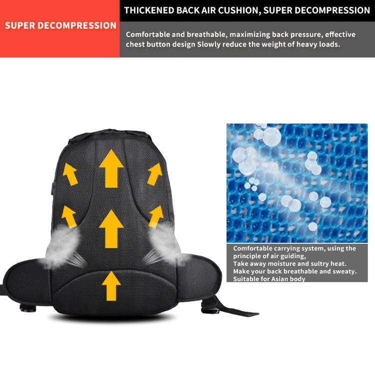 GHOST RACING GR-BB02 Men Motorcycle Riding Backpack Helmet Hard Shell Backpack Locomotive Travel ...