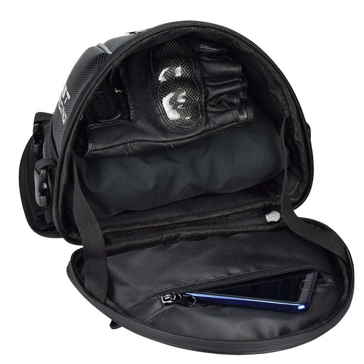 GHOST RACING GR-CWB04 Motorcycle Riding Bag Locomotive Back Bag(Black)