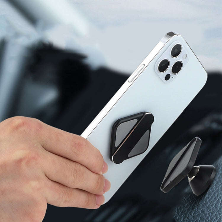 Aluminum Alloy Car Mobile Phone Bracket Portable Phone Desktop Folding Frame(Grey)