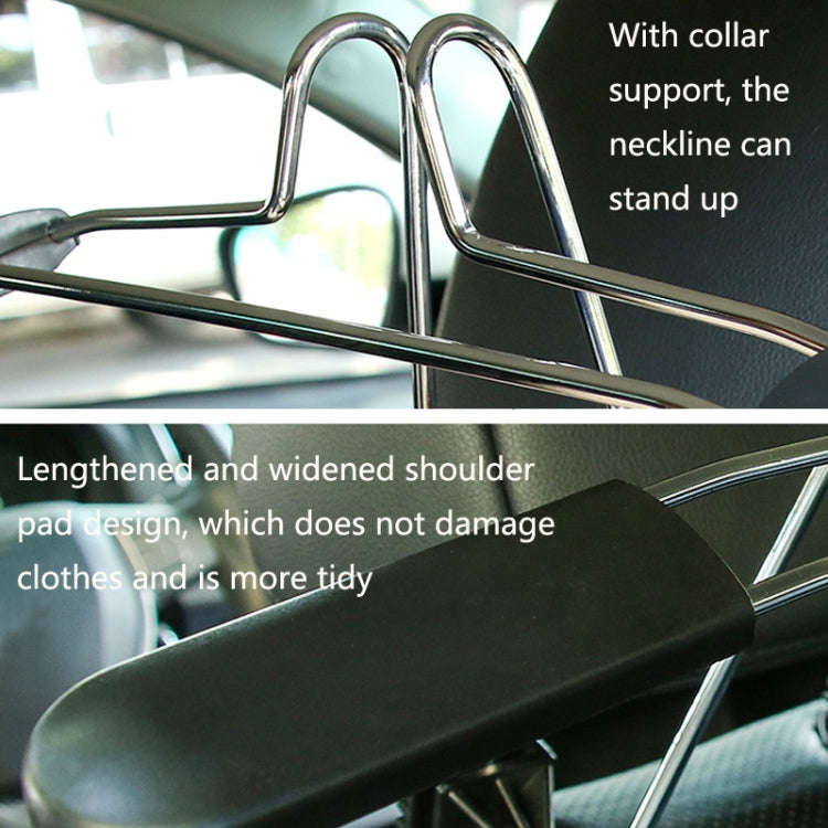 Automobile Stainless Steel Retractable Drying Rack Suit Hanger, Colour: Peach Wood Grain