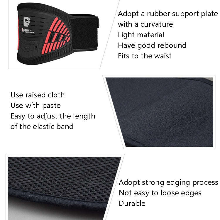 GHOST RACING GR-HY01 Motorcycle Waist Cycling Protective Gear Locomotive Anti-Fall Ski Bunch Wais...