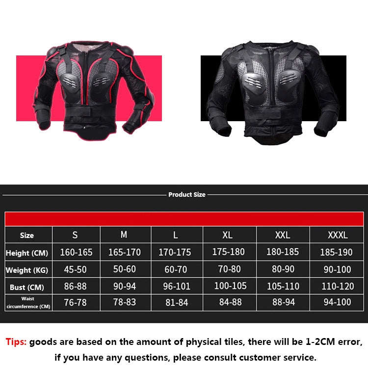 GHOST RACING F060 Motorcycle Armor Suit Riding Protective Gear Chest Protector Elbow Pad Fall Pro...