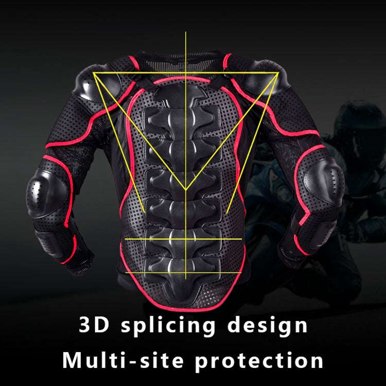 GHOST RACING F060 Motorcycle Armor Suit Riding Protective Gear Chest Protector Elbow Pad Fall Pro...