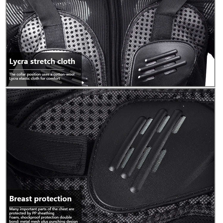 GHOST RACING F060 Motorcycle Armor Suit Riding Protective Gear Chest Protector Elbow Pad Fall Pro...