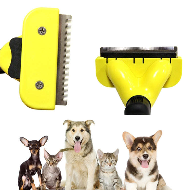 Dog Comb Pet Grooming Tool Hair Removal Knife Hair Removal Comb Pet Supplies, Specification: Small