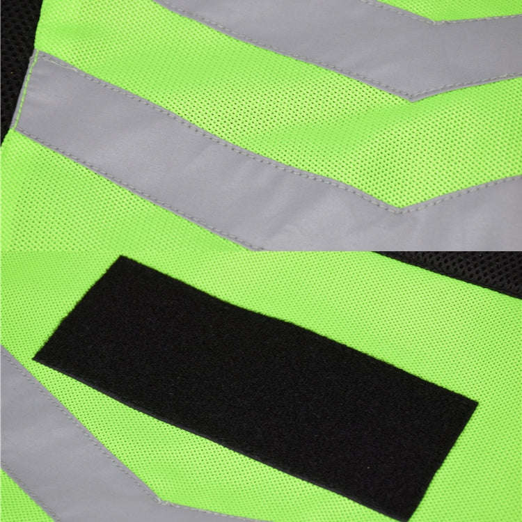 GHOST RACING GR-Y06 Motorcycle Riding Vest Safety Reflective Vest, Size: XL(Fluorescent Green)