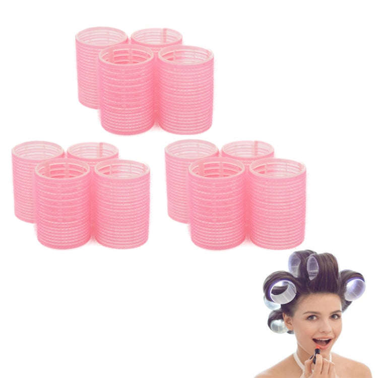 12 PCS/Set Self-Adhesive Curling Iron Hair Core Fluffy Hairdressing ToolRandom Colour Delivery...