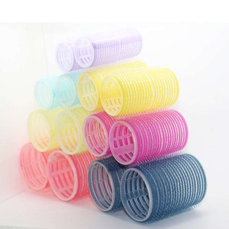 12 PCS/Set Self-Adhesive Curling Iron Hair Core Fluffy Hairdressing ToolRandom Colour Delivery...