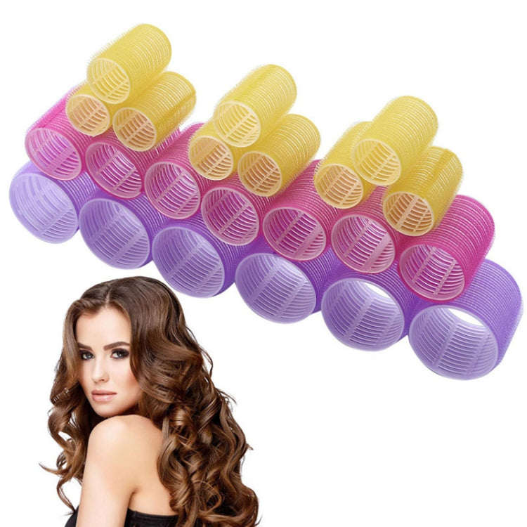 12 PCS/Set Self-Adhesive Curling Iron Hair Core Fluffy Hairdressing ToolRandom Colour Delivery...