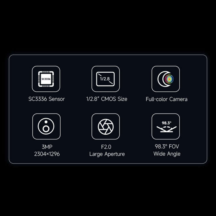 Waveshare 25553 SC3336 3MP 1/2.8-Inch F2.0 Camera Module (B)