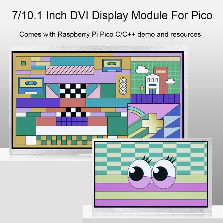 7 Inch Waveshare For Raspberry Pi Pico 1024×600 Pixel IPS Panel DVI Display Module