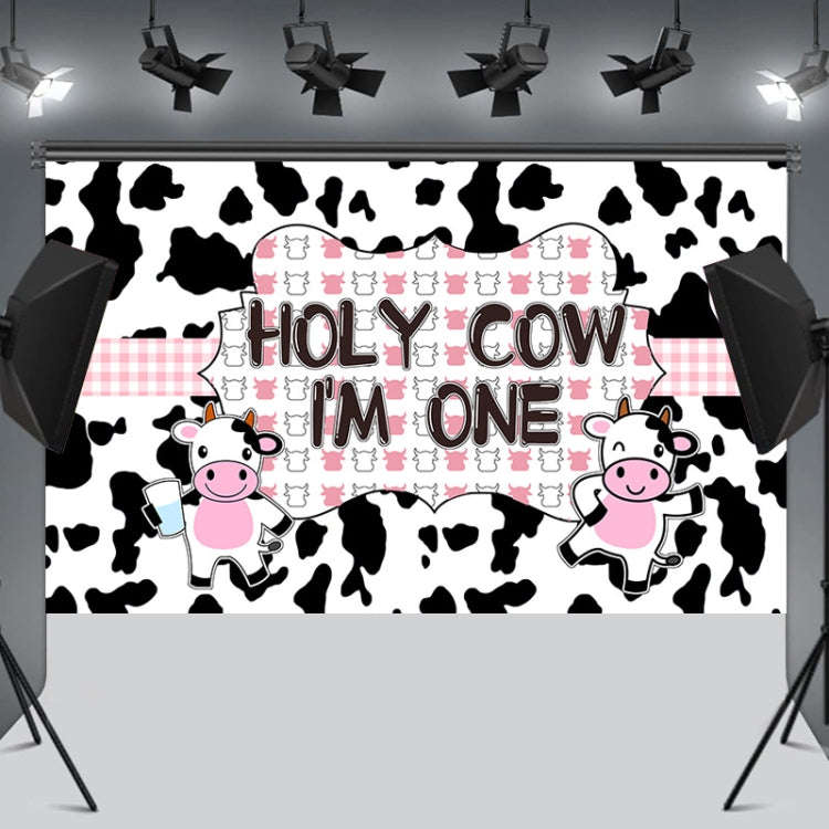 150x90cm Cartoon Cow Theme Birthday Party Decoration Background Cloth Photography Banner(2023SRB133)
