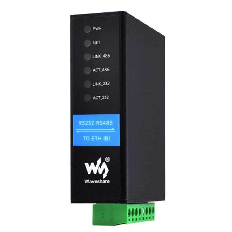 Waveshare RS232 RS485 To RJ45 Ethernet Serial Server, Spec: RS232 RS485 TO ETH (B)