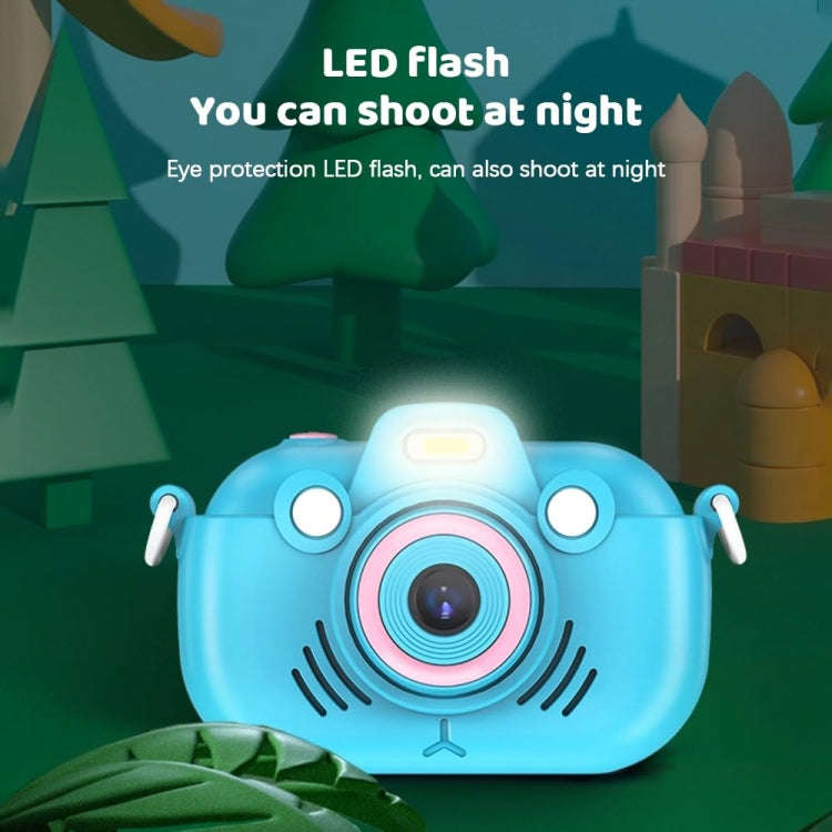 DC502 2.4-Inch 16X Zoom 2.7K Video Recording Children Digital Camera, Color: Blue No Card(AU Plug)