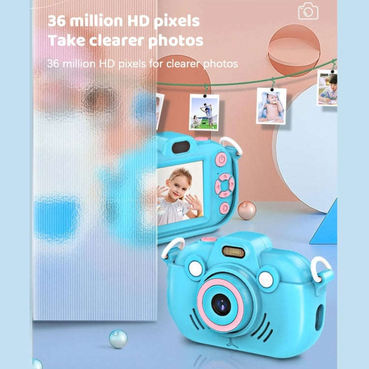 DC502 2.4-Inch 16X Zoom 2.7K Video Recording Children Digital Camera, Color: Pink No Card(EU Plug)