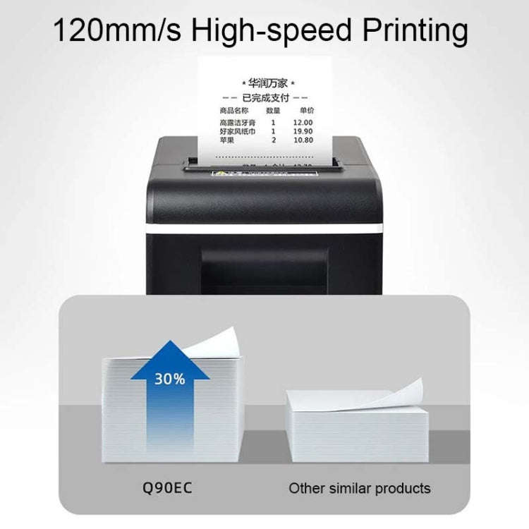 Xprinter XP-Q90EC 58mm Portable Express List Receipt Thermal Printer, Style:USB+Bluetooth(EU Plug)