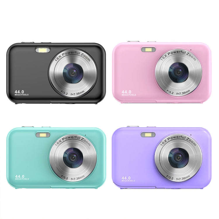 DC406L 2.4-Inch 1080P Mini HD 16X Zoom Digital Camera Home Children Camera US Plug(Pink)