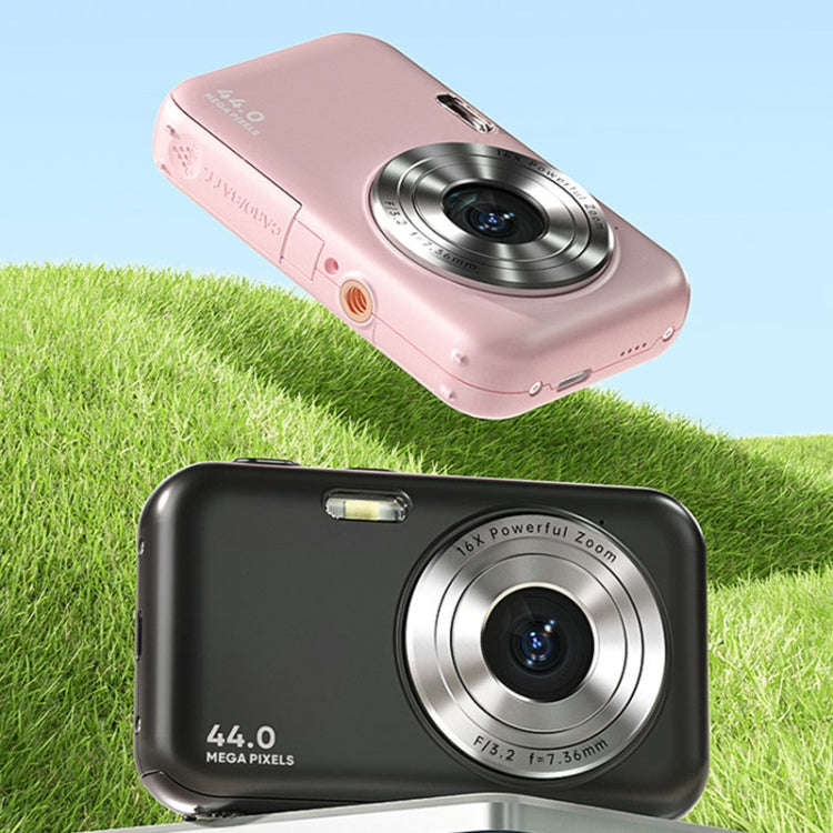 DC406L 2.4-Inch 1080P Mini HD 16X Zoom Digital Camera Home Children Camera US Plug(Pink)
