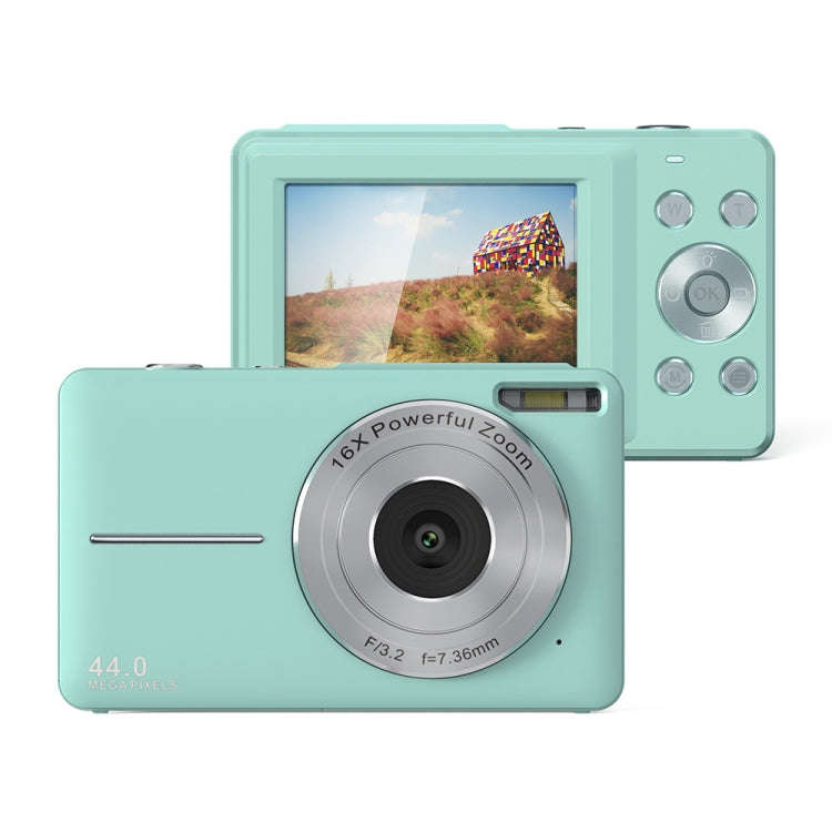 DC403L-AF 2.4-Inch 16X Zoom HD Digital Camera Mini Children Photography Camera AU Plug(Green)