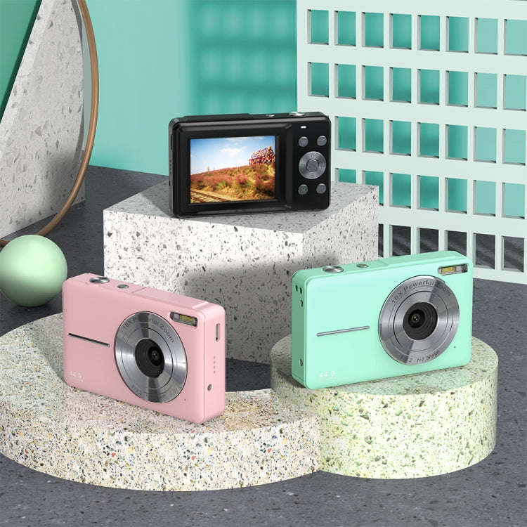 DC403L-AF 2.4-Inch 16X Zoom HD Digital Camera Mini Children Photography Camera AU Plug(Green)