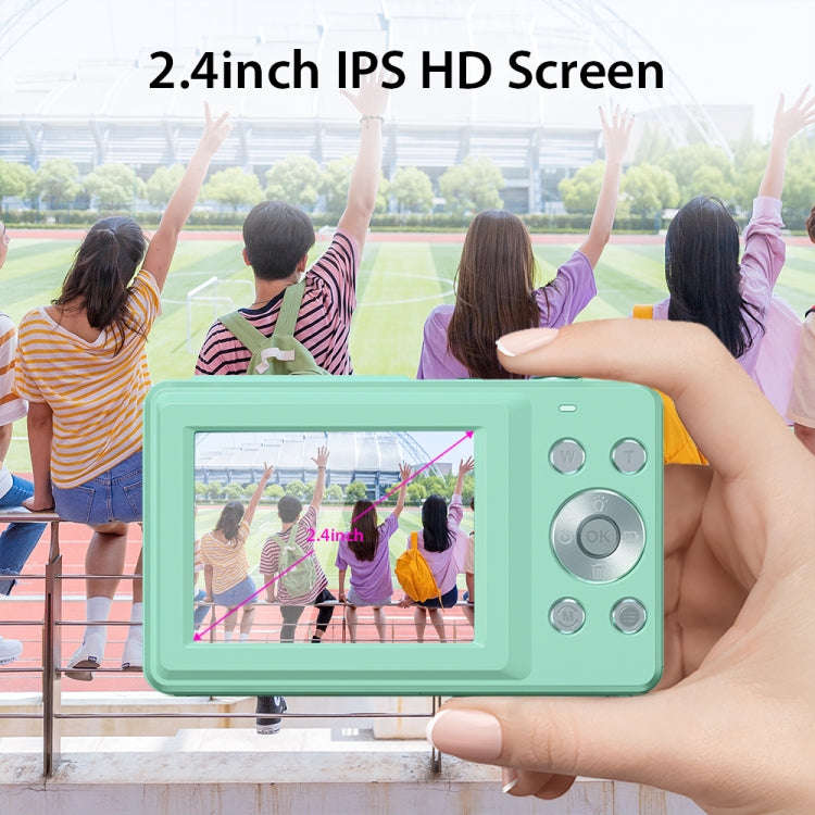 DC403L-AF 2.4-Inch 16X Zoom HD Digital Camera Mini Children Photography Camera AU Plug(Green)
