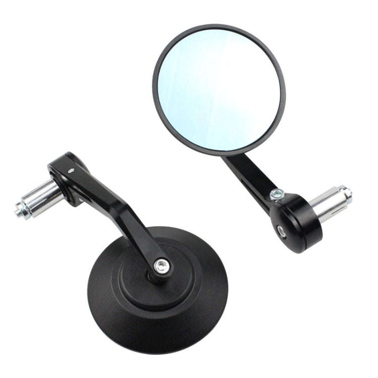 Motorcycle Electric Vehicle Modified Accessories Retro Circular CNC Hand Mirror Rear View Mirror(...