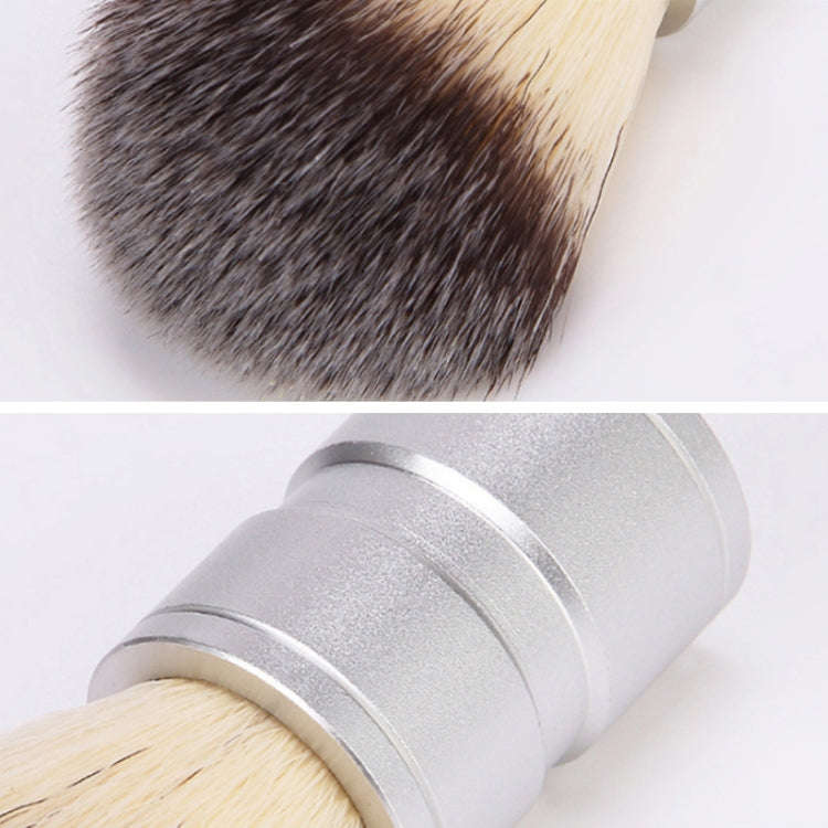 Stainless Steel Animal Hair Beard Brush Manual Stirring And Foaming Shaving Tool, Specification: ...