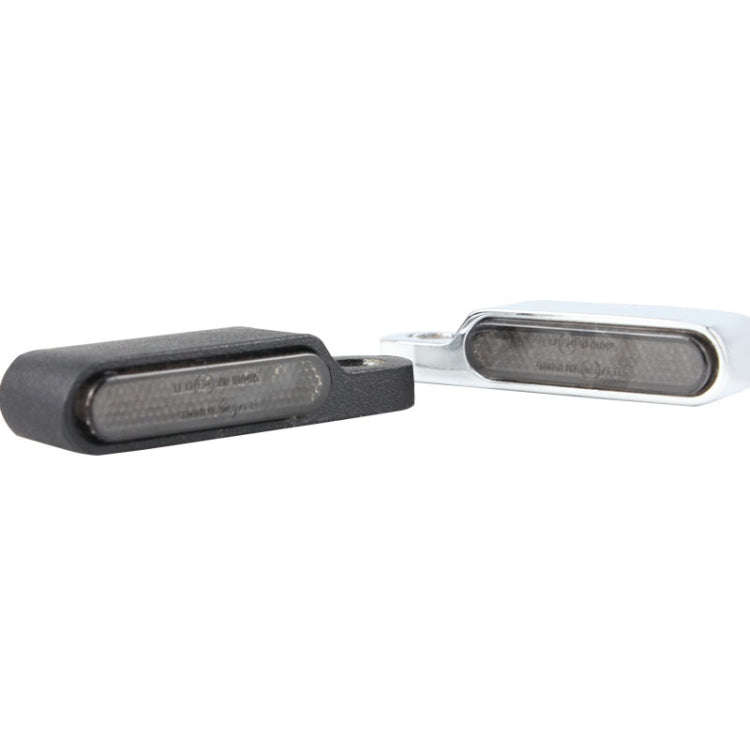 2 PCS Motorcycle Handle Turn Light Metal LED Indicator Light(Silver)