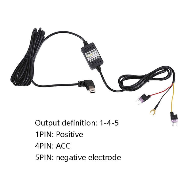 H516 Recording Step-down Line Shrinkage Video Car Charger Line Parking Monitoring Three-Core Powe...