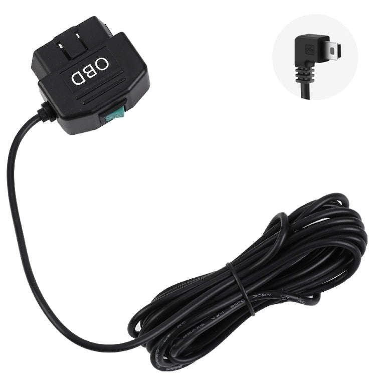 H507 Driving Recorder OBD Step-down Line Car ACC Three-Core Power Cord 12/24V To 5V 3A Low Pressu...