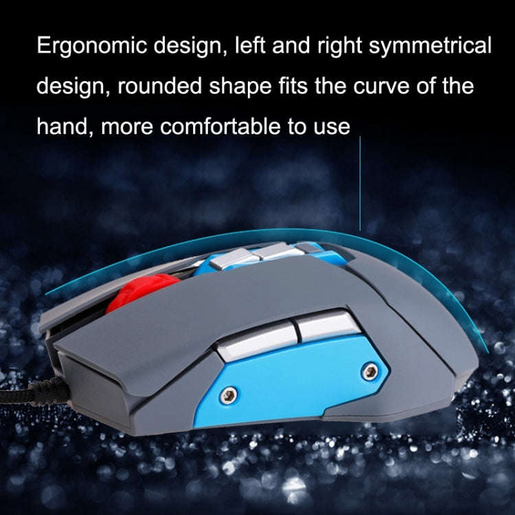 MOS9A 9 Keys 1600DPI Office Game USB Voice-Activated Voice Macro Programming Mouse, Cable Length: 2m
