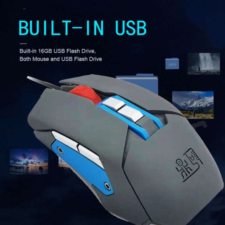 MOS9A 9 Keys 1600DPI Office Game USB Voice-Activated Voice Macro Programming Mouse, Cable Length: 2m