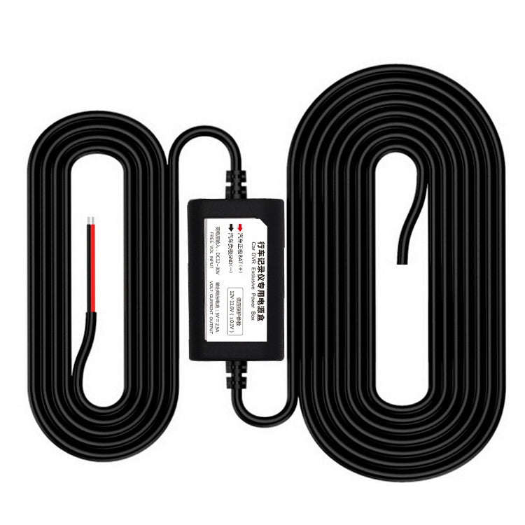 Car OBD Low-Voltage Protection Parking Monitor Power Cord 12V Turn 5V 2.5A Step-down Line, Specif...