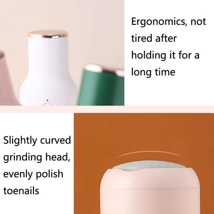 USB Foot Sharpener Peeling Machine with Dead Skin and Calluses Knife(White)