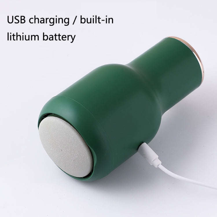 USB Foot Sharpener Peeling Machine with Dead Skin and Calluses Knife(Green)
