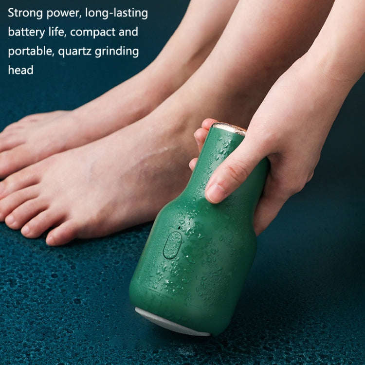 USB Foot Sharpener Peeling Machine with Dead Skin and Calluses Knife(Green)