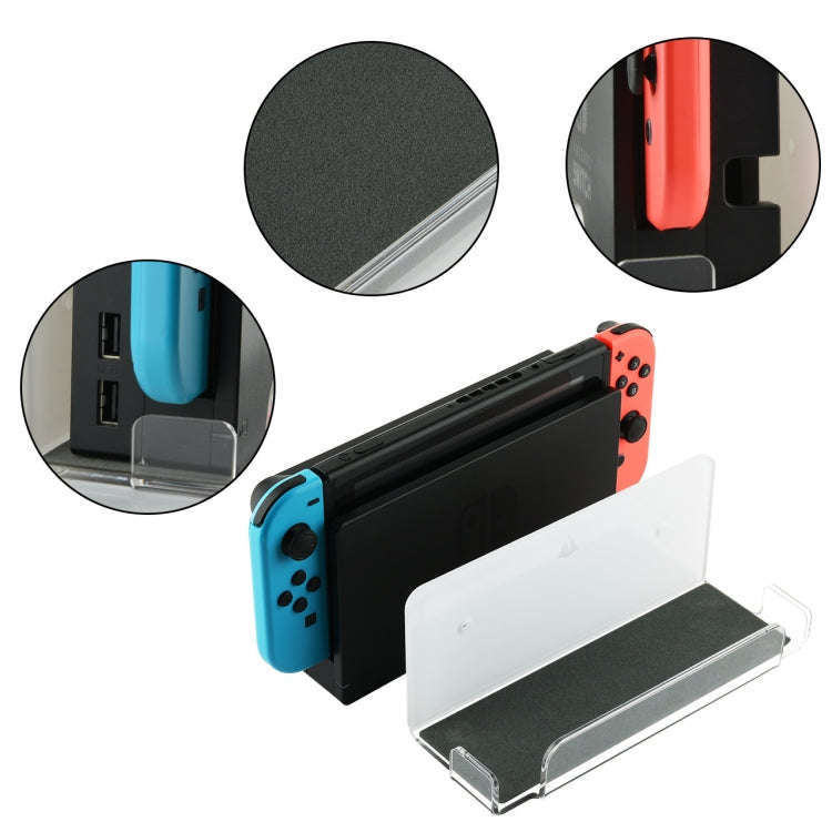 Game Console Wall Storage Bracket Game Console Accessories Storage Rack For Nintendo Switch(Black)