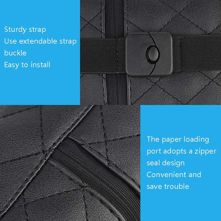 2 PCS GM-020 Car Sun Visor Chair Back Mount Car Paper Towel Box(Beige)