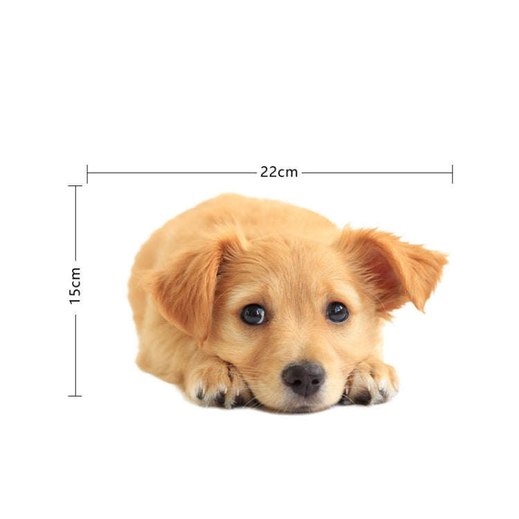 Style 1 Small 3D Simulation Dog Car Stickers Rain-Proof Sunscreen Car Sticker Scratch Shaving Dec...